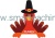 Thanksgiving PDF – dekoracje tematyczne do gazetki: indyk.