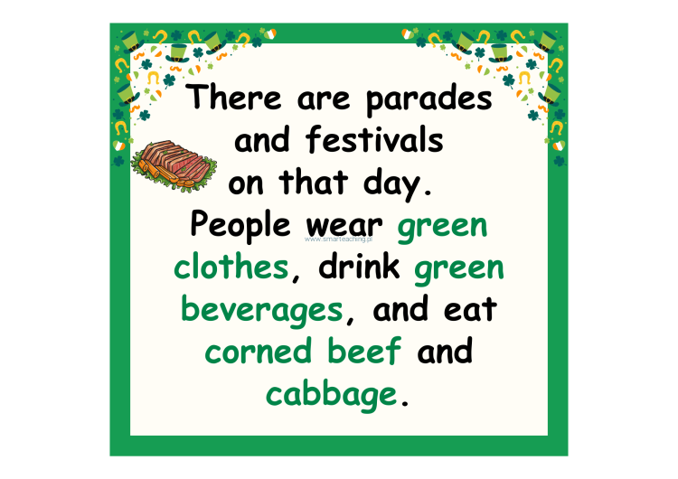 Ciekawostki o St. Patrick’s Day – plansze edukacyjne po angielsku