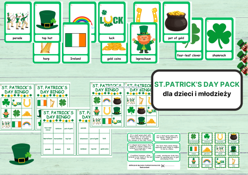 Flashcards, karty memory, bingo i definicje – St. Patrick’s Day po angielsku
