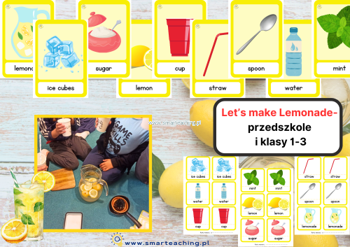 Flashcards, memory i zajęcia z dziećmi – nauka robienia lemoniady po angielsku