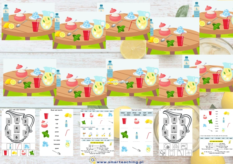 Karty pracy i ćwiczenia typu What's missing – Let’s Make Lemonade PDF