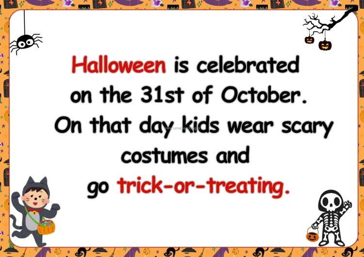 Halloween – zwyczaje i tradycje po angielsku – gazetka edukacyjna PDF