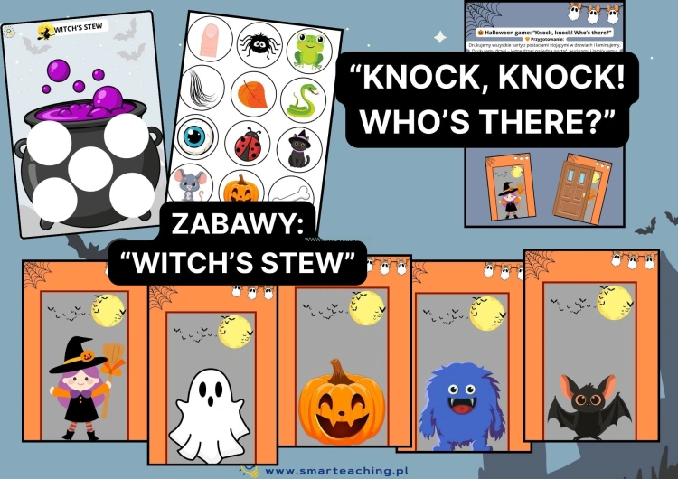 Gry Halloween dla dzieci – Witch’s Stew i Knock, Knock Who’s There