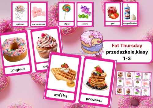 Fat Thursday – flashcards nauki angielskiego dla dzieci PDF