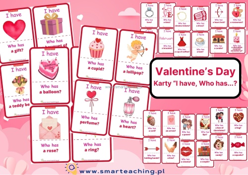 Valentines day Walentynki gra I have who has PDF Angielski