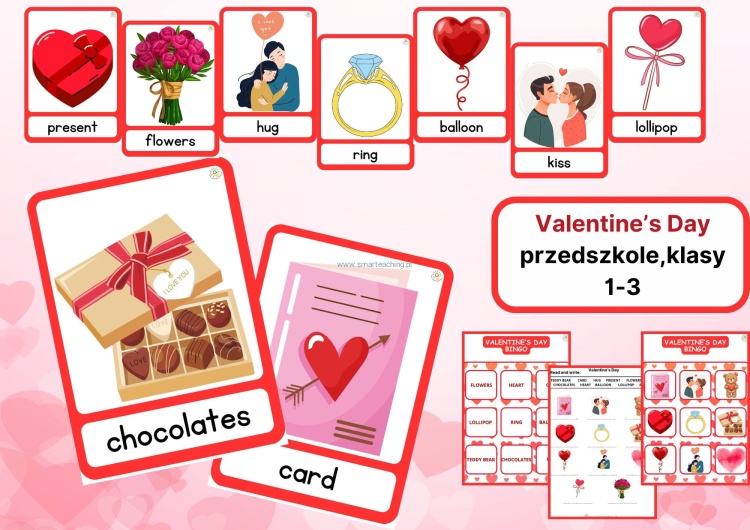 Walentynki – flashcards do nauki angielskiego