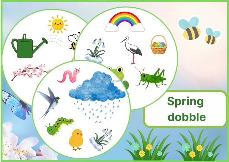 Spring dobble PDF angielski