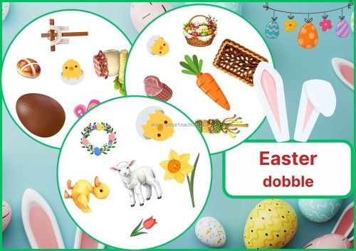 Easter dobble, gra wielkanocna PDF