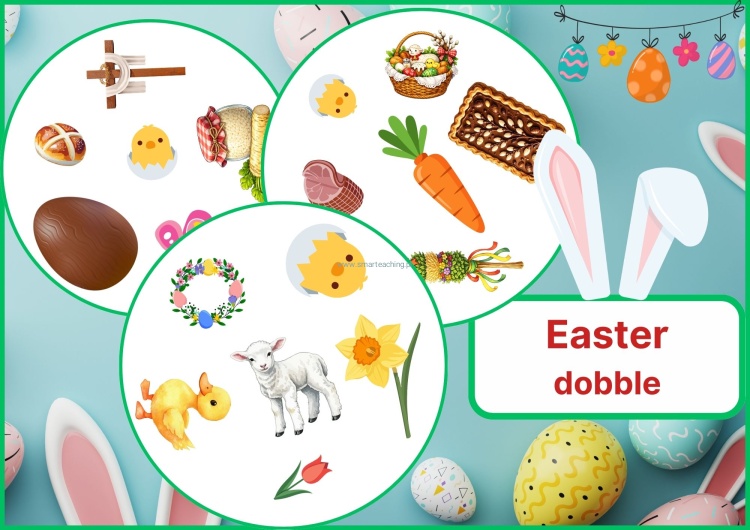 Easter dobble, gra wielkanocna PDF