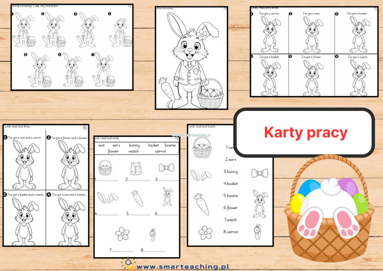 Silly Bunny- karty pracy, angielski pdf