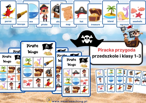 Pirates – materiały edukacyjne dla przedszkola, PDF do nauki angielskiego
