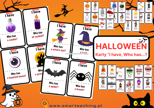 Halloween I have who has – gra po angielsku PDF