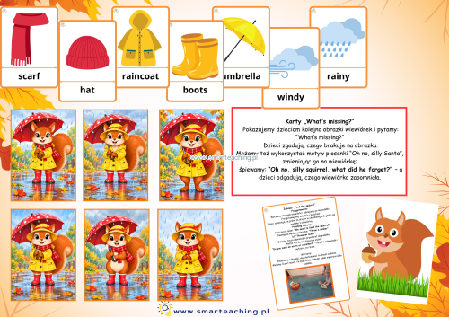Autumn PACK – jesienne karty pracy i zabawa What’s in the basket? po angielsku dla dzieci