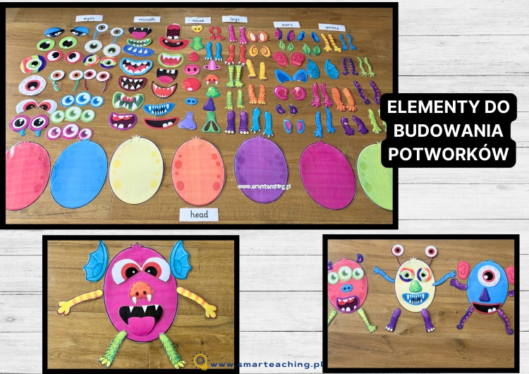 Build a Monster – elementy do budowania potworków i nauki części ciała po angielsku