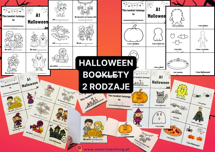 halloween booklets książeczki halloweenowe dla dzieci po angielsku